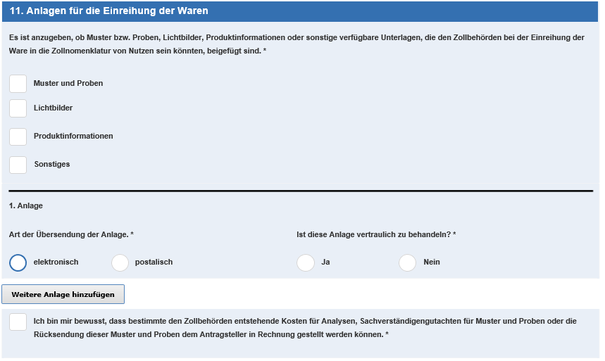 Binding tariff information description of application box number 11: Annexes relevant to the classification of goods Binding tariff information description of application box number 11: Annexes relevant to the classification of goods